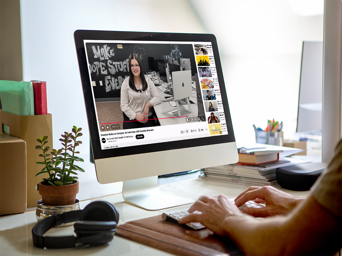 mockup of a YouTube video