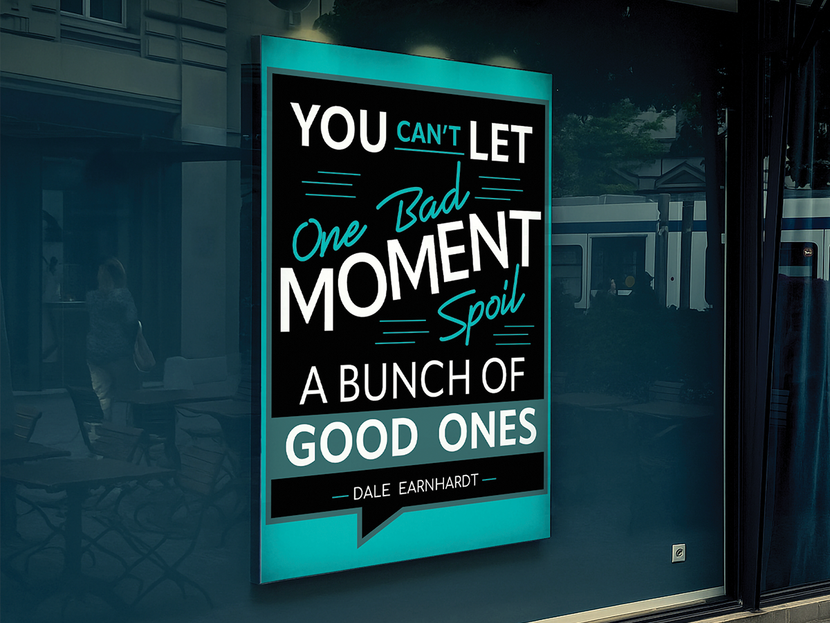 inspirational quote mockup